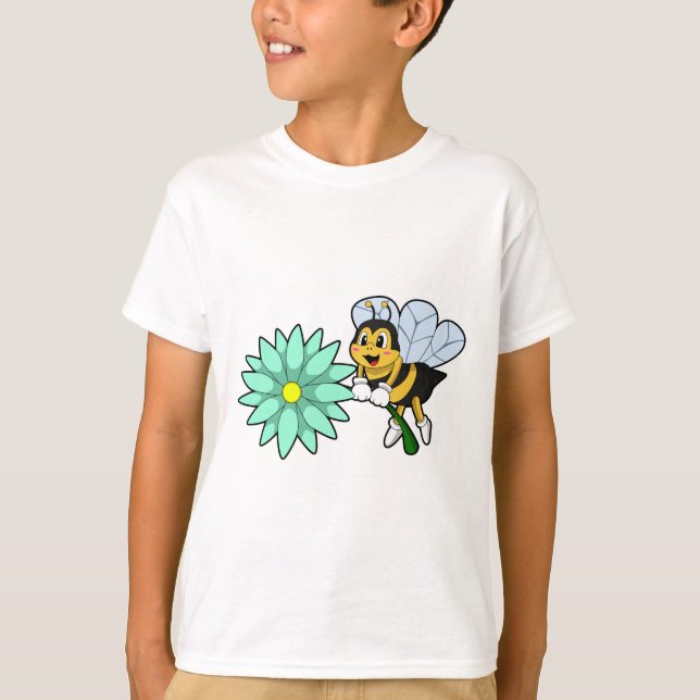 Camiseta Abelha com Flor.PNG (Frente)