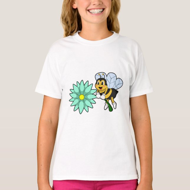 Camiseta Abelha com Flor.PNG (Frente)