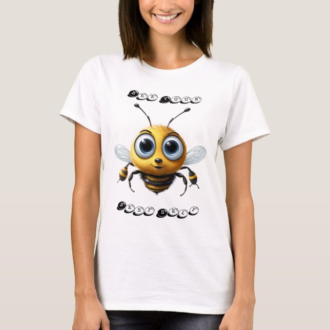 Camiseta Abelha Com Olhos Esperançosos Diz Que É O Seu Melh (Frente)