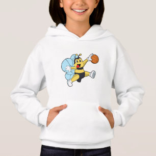 Camiseta Abelha como jogador de basquete com basquete