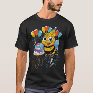 Camiseta Abelha-Cuada De Festa de aniversário Animal Inseta