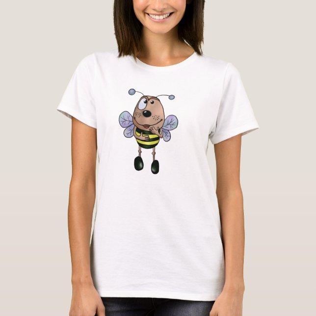 Camiseta Abelha de banda desenhada (Frente)