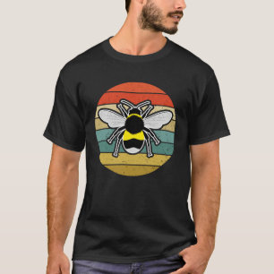 Camiseta abelha-de-bumblee retro de amor animal por inseto