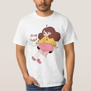 Camiseta abelha e filhote cardamon Happy
