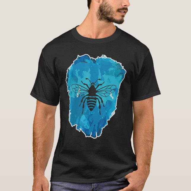 Camiseta Abelha Em Um Bloco De Gelo Para a Eternidade (Frente)