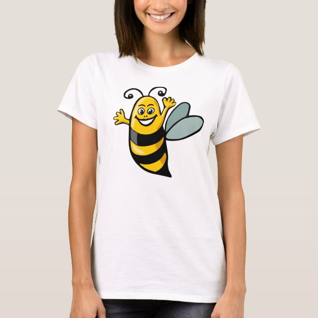 Camiseta Abelha Feliz - Personalizada (Frente)