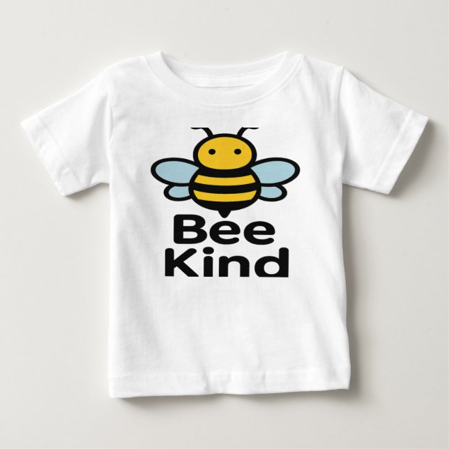 Camiseta Abelha Fofo Bee Kind | Gráfico de Citação (Frente)