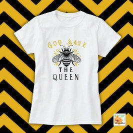 Camiseta abelha guardiã, amante moderno de mel para ela