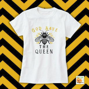Camiseta abelha guardiã, amante moderno de mel para ela