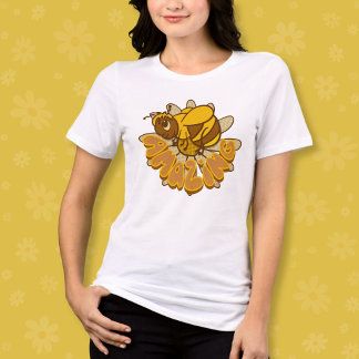 Camiseta Abelha Incrível - Bonita Abelha E Margarida