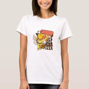 Camiseta Abelha Legal Ama Piadas de Pizza