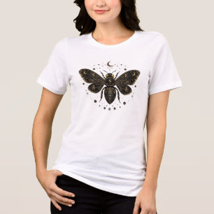 Camiseta Abelha Lua Celestial - Abelha Mística Cósmica