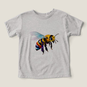 Camiseta Abelha Melífera Abelha Bumble Atarefada Com Asas I