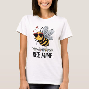 Camiseta Abelha Mina - Abelha com óculos de sol em forma de
