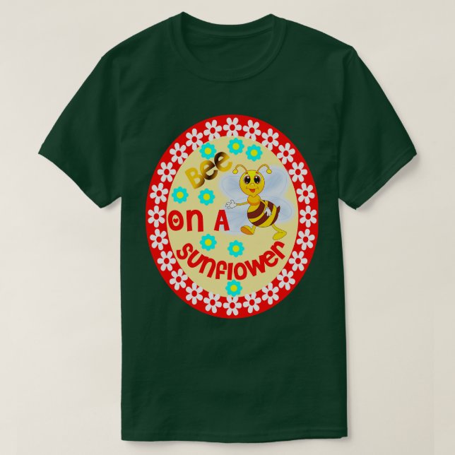 Camiseta Abelha Num Girassol 19 (Frente do Design)