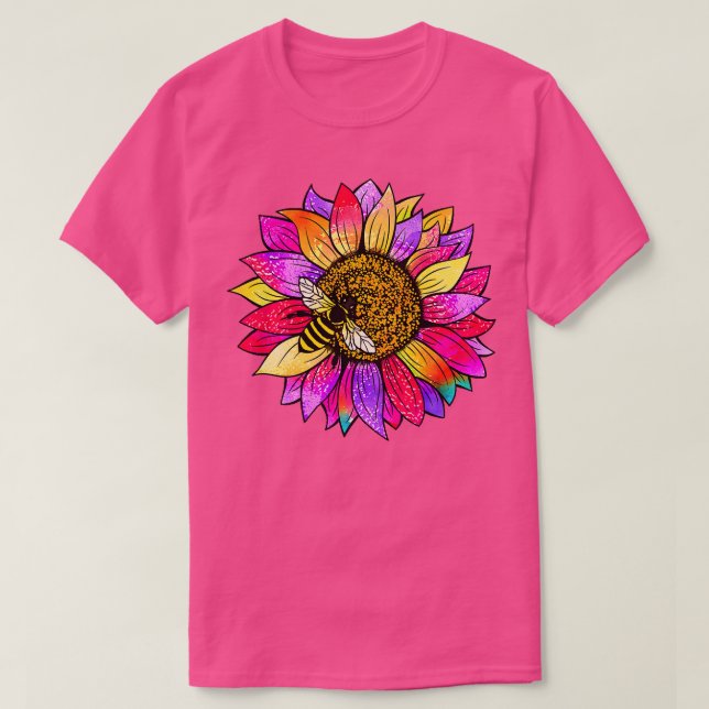 Camiseta Abelha Num Girassol 77 (Frente do Design)