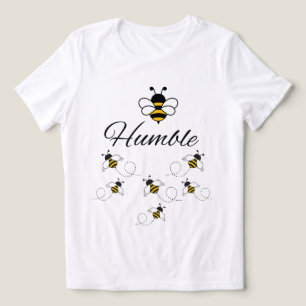 CAMISETA ABELHA OCUPADA HUMILDE PRETA AMARELA PRIMAVERA FEM