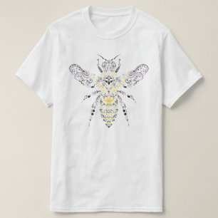 Camiseta abelha ornamentado do mel