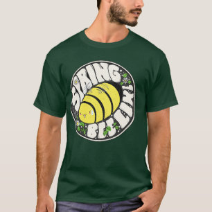Camiseta Abelha-Primavera De-Gordura De Hippie Feliz Floral