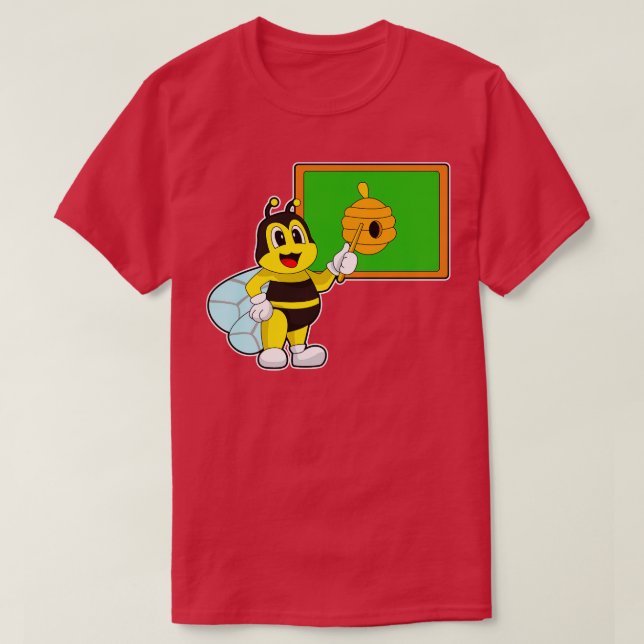 Camiseta Abelha Professora Pointer Bee Nest (Frente do Design)