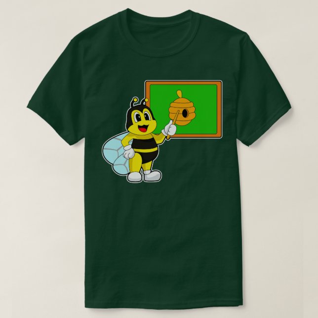 Camiseta Abelha Professora Pointer Bee Nest (Frente do Design)