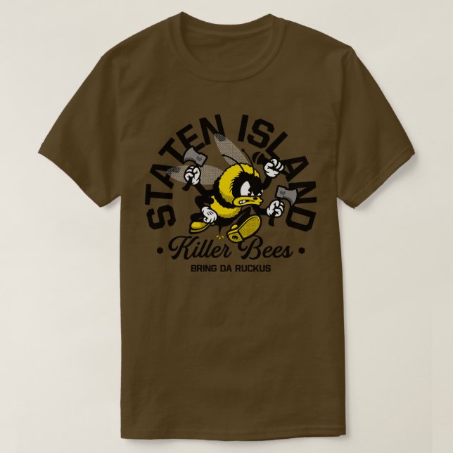 Camiseta Abelhas Assassinas de Staten Island (Frente do Design)