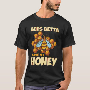 Camiseta Abelhas Bebidas Betta Têm Meu Preto Mel