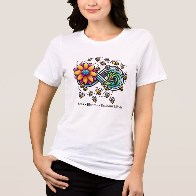 Camiseta Abelhas | Blooms | Mentes Brilhantes (Frente)