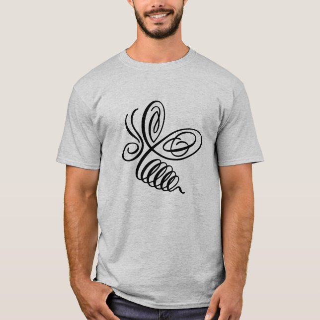 Camiseta Abelhas Calígradas Penwork (Frente)