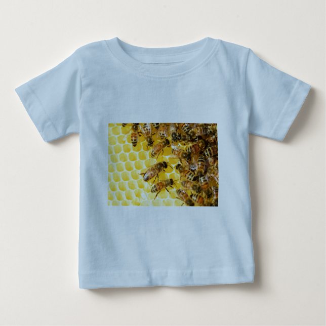 Camiseta Abelhas Colmeia Mel Comb Sabor Amarelo (Frente)