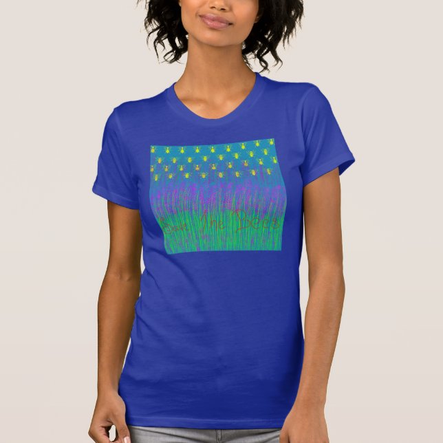 Camiseta Abelhas da lavanda (Frente)