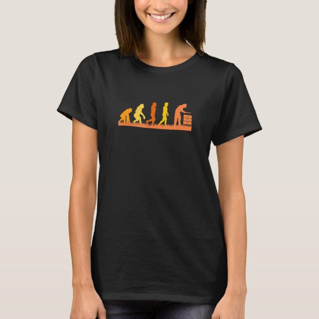 Camiseta Abelhas De Apicultores Retro Evolution (Frente)