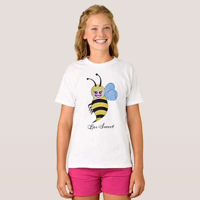 Camiseta Abelhas De Cana-De-Água Com Sorriso Feliz (Frente Completa)