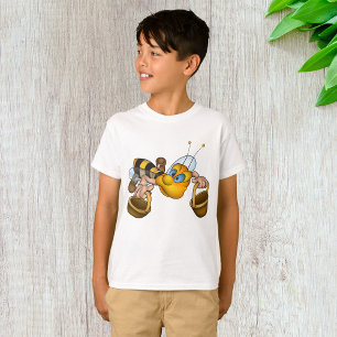 Camiseta Abelhas de mel com cestas e diversão de abelha ocu