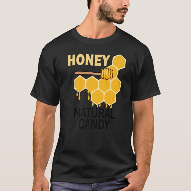 Camiseta Abelhas De Mel De Sabor Natural De Candy (Frente)