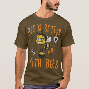 Camiseta Abelhas De Mel, Engraçada Ensino Ensino