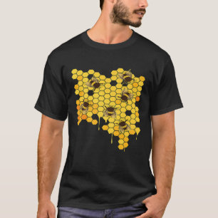 Camiseta Abelhas de Mel Hive Honeycomb Apicultura