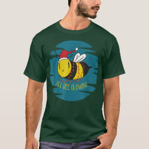 Camiseta Abelhas de Natal Glowfly Santa Hat Fada Light Ill