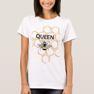 Camiseta Abelhas e Bichos de Honeycomb com as palavras "Abe