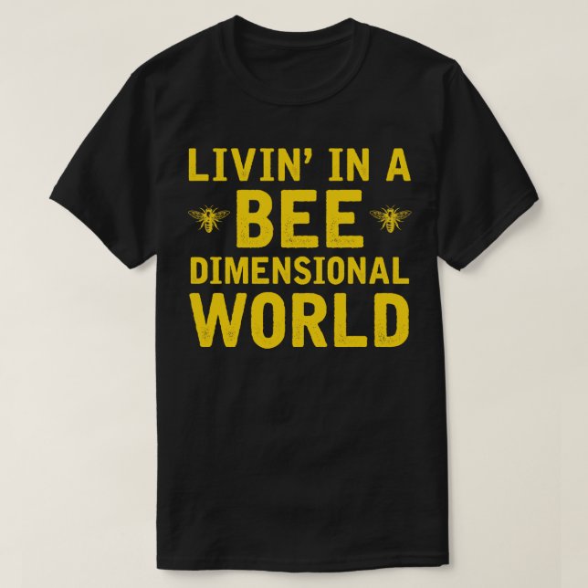 Camiseta Abelhas Engraçadas, Apicultura, Mel (Frente do Design)