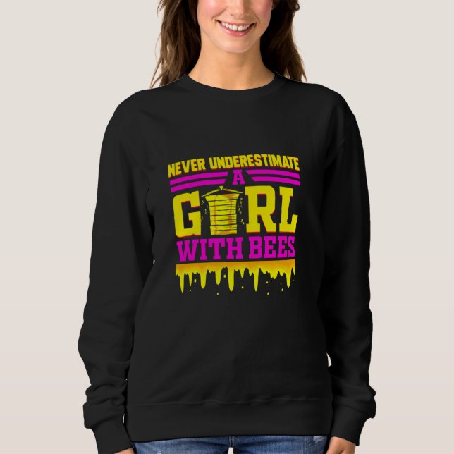 Camiseta Abelhas Engraçadas Para Meninas Mel Api Api (Frente)
