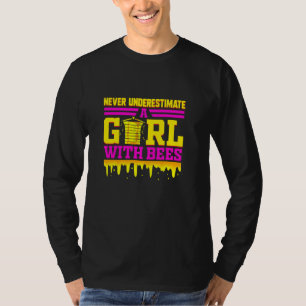 Camiseta Abelhas Engraçadas Para Meninas Mel Api Api