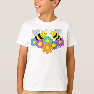 Camiseta Abelhas & flores