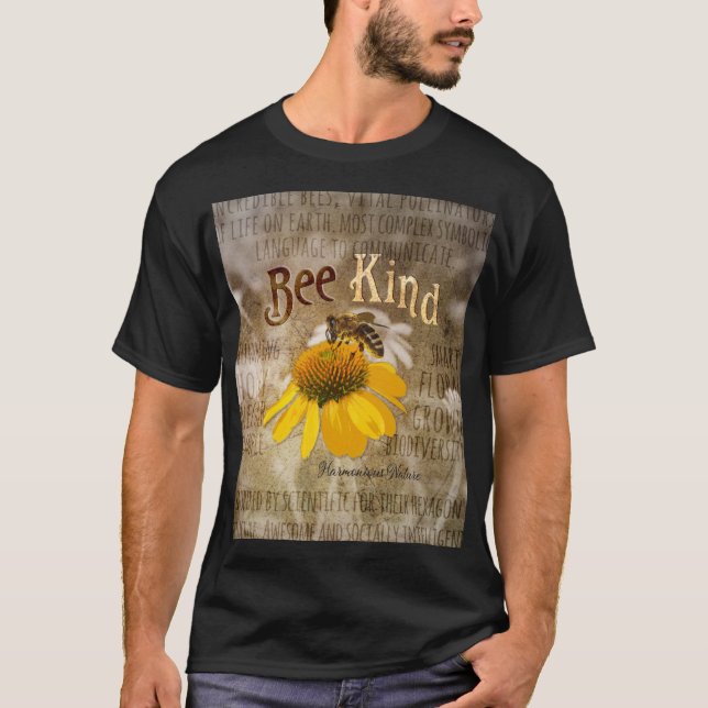 Camiseta Abelhas - Natureza Harmoniosa (Frente)