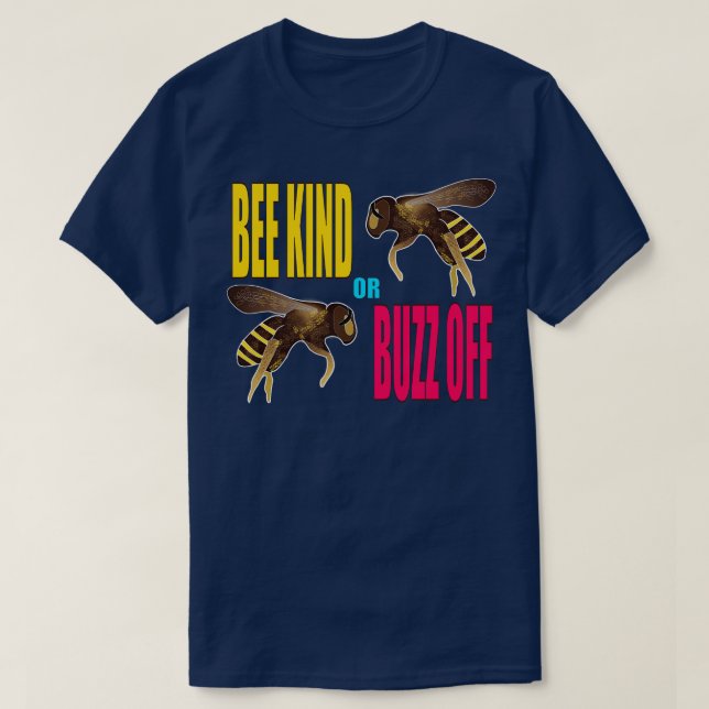 Camiseta Abelhas ou Abelhas Voadoras Amarelas Azul (Frente do Design)