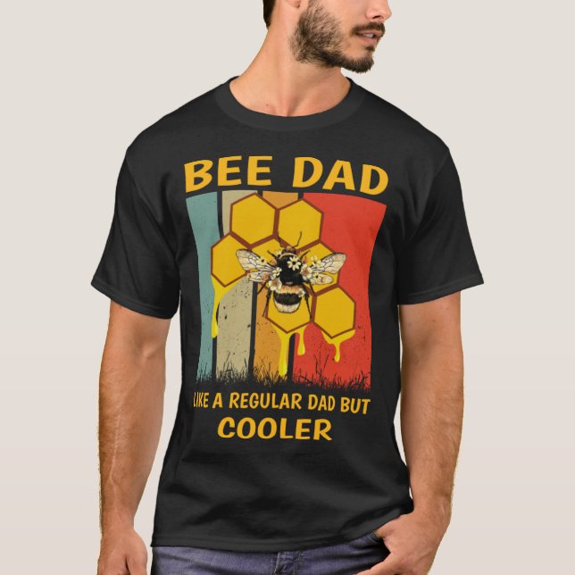 Camiseta Abelhas Pai Mel Como Um Pai Regular Mas Coo (Frente)