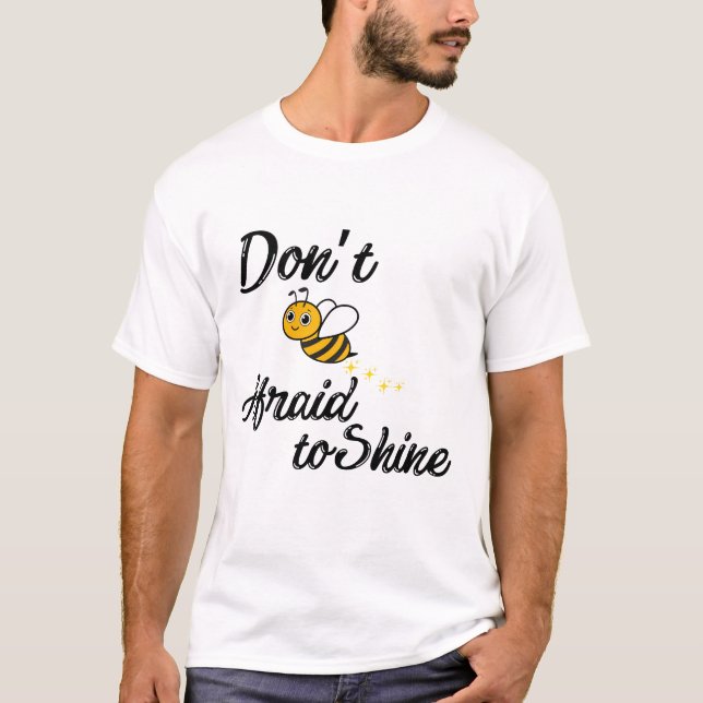 Camiseta Abelhas Positivas - Design de Abelhas Motivacionai (Frente)