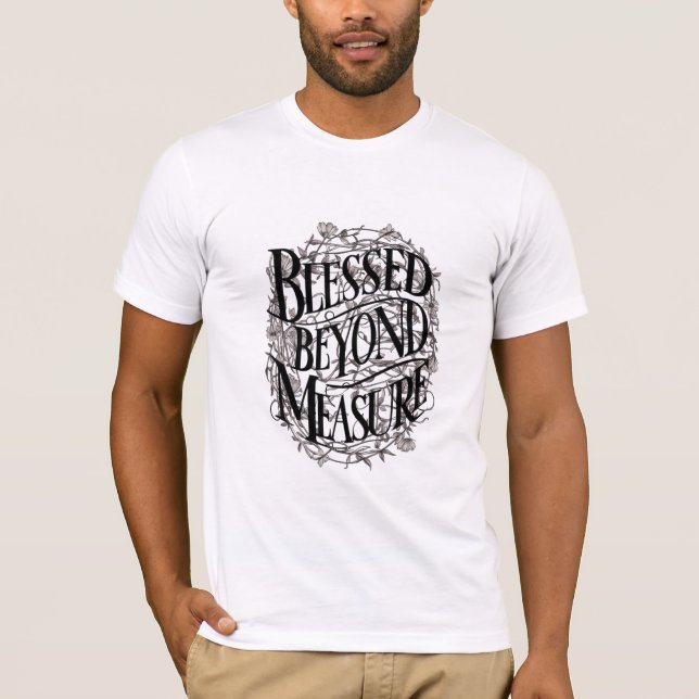 Camiseta Abençoada Além da Medida (Frente)