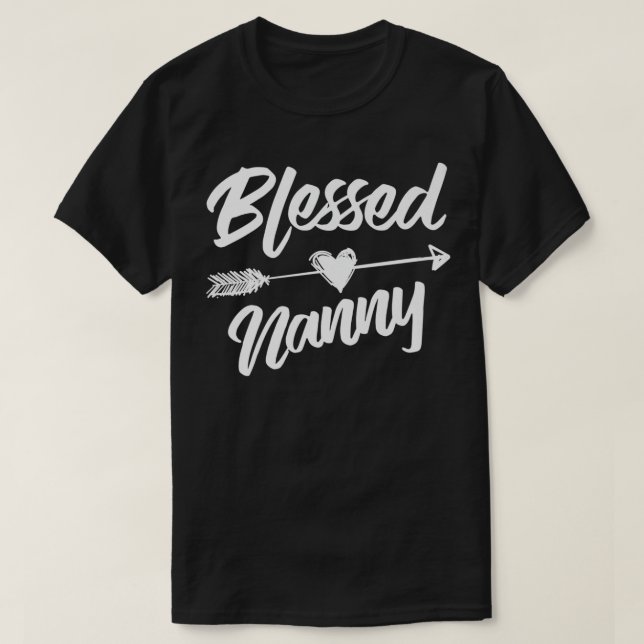 Camiseta Abençoada ama, graças à sua avó, doida. (Frente do Design)