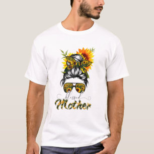 Camiseta Abençoada Mãe Mensageira Felz pascoa de Mulheres